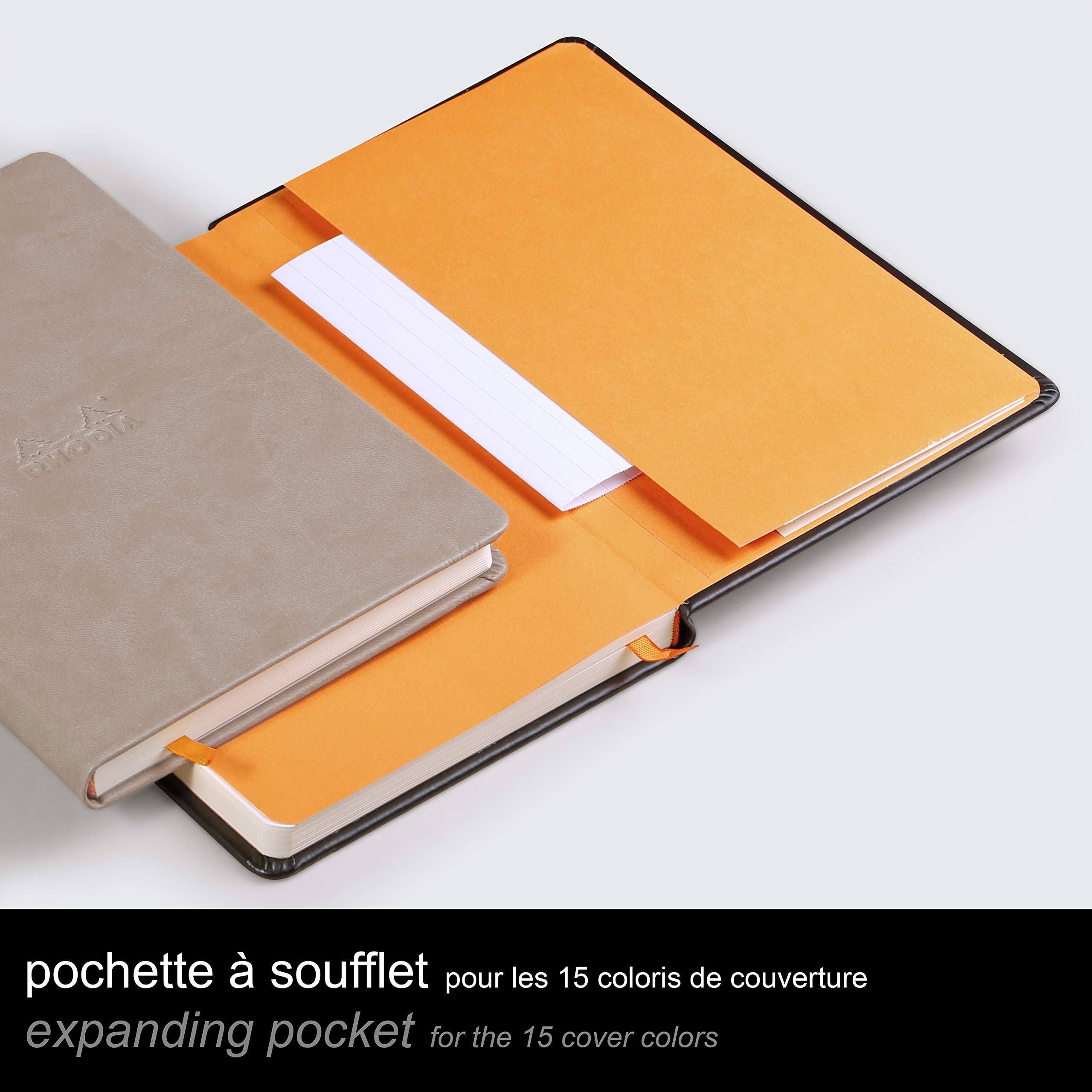 Rhodiarama Hardcover Notebook - Black, A5