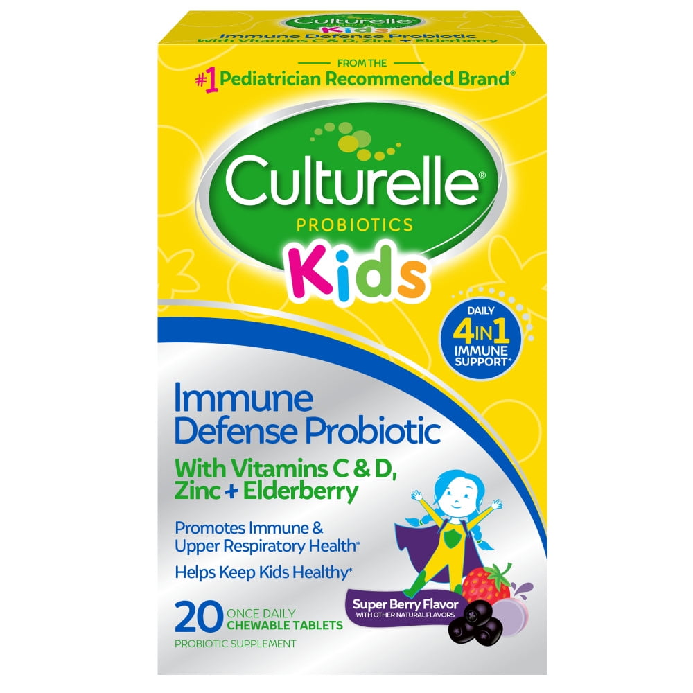Culturelle Unisex Probiotics Kids Immune Defense Probiotic, 20 Ct