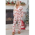 thumbnail image 6 of Red Christmas Bow Print Long 2pcs Pajama Set, 6 of 13