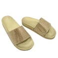 thumbnail image 5 of Dakaela Womens Platform Sandals Rhinestone Slip on Slide Sandal Open Toe Beach Walking Slipper Shoes, 5 of 7