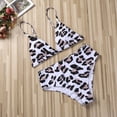 thumbnail image 4 of Maillot de Bain Léopard Triangle Bikini Deux Pièces pour Femme, 4 of 6