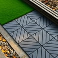 thumbnail image 7 of 44 Pcs Interlocking Deck Tiles, 12 Inch Patio Decor Waterproof Flooring for Outdoor Indoor, Resist Water, Weather, Easy to DIY and Maintain, Ideal for Patios, Balconies, Rooftops, Decks, Grey, 7 of 7