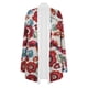 thumbnail image 5 of Chaqueta holgada de manga larga para otoño e invierno con estampado étnico de flores para mujer, abrigo con estampado geométrico Vintage Pompotops  qwe19785, 5 of 9