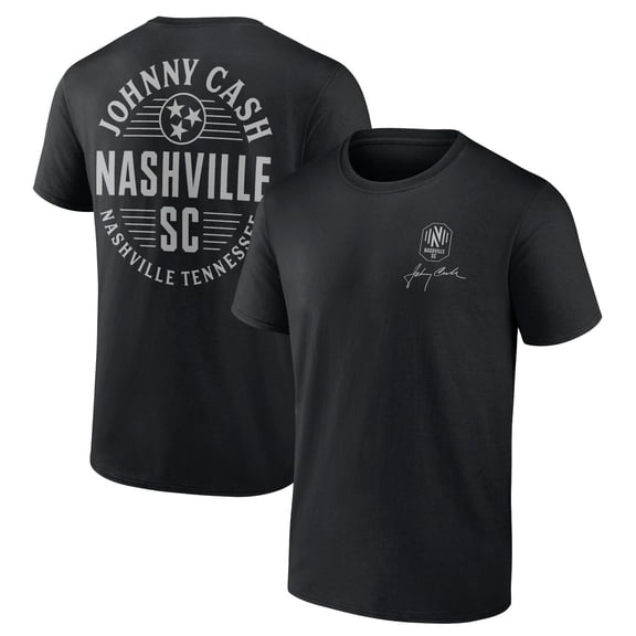 Men's Fanatics Branded Black Nashville SC Johnny Cash Oval T-Shirt