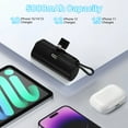 thumbnail image 5 of OWNTECH Portable Charger Power Bank for iPhone Android with LED Display 5000mAh Mini Fast Charger Battery Pack Compatible with iPhone 15/14/13/12, 5 of 7