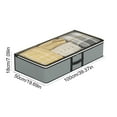 thumbnail image 3 of Fwttom Stackable Storage Bins With Lids, Large Under Bed Foldable Storage Box with Striped Design, Storage Containers for Clothes Blankets Bedding, Space Saving Home Use & Moving Bags, 3 of 6