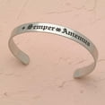thumbnail image 2 of Our Love Is Forever Stainless Steel Engraved Cuff Bracelet, 2 of 3