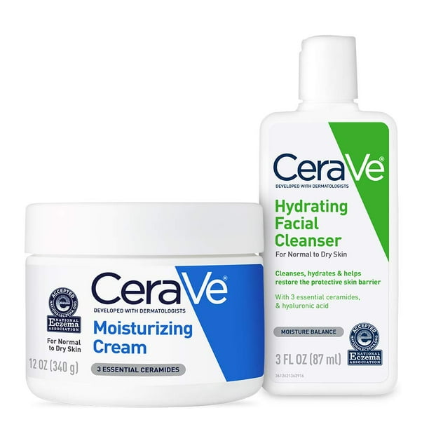 CeraVe Moisturizing Cream and Hydrating Face Wash Trial Combo 12oz