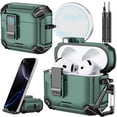 thumbnail image 1 of Funda con soporte de teléfono y kit de limpieza para AirPods 4 Inesore, 1 of 7