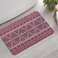 thumbnail image 2 of Brown Ethnic Pattern Bathroom Rugs Mat,Non Slip Microfiber Bathroom Rug,Rubber Backing,Soft Bathroom Mats for Bathroom Floor,Tub and Shower,17x27in(43x68cm), 2 of 5