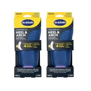 2 Pack - Dr. Scholl's Heel & Arch All-Day Pain Relief Orthotics, Men's 8-12, 1 Pair, 3/4 Length