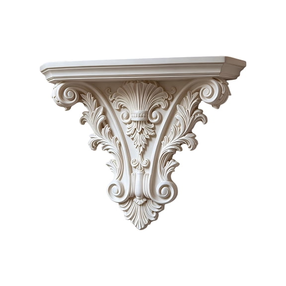 Baroque Ornate Wall Shelf, Vintage Carved Floating Corbel Display Shelf, Decorative Wall‑Mounted Rack for Bedroom, Living Room, Bathroom & Home Decor