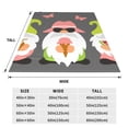thumbnail image 3 of Honeii Summer Gnome 1 Print Fleece Blanket - Throw Blanket for Bed, Sofa, Couch, Camping, and Travel , Microplush Ultra Soft Warm Blanket-60"x50", 3 of 7