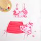 thumbnail image 3 of Conjunto de Pantalones Cortos de Bebé para Niños Estilo de Falda de Impresión de Verano Batik Conjunto de Trajes de Baño de Tres Piezas, Conjuntos Cortos para Niñas, 3 of 6