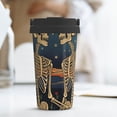 thumbnail image 6 of Balery Romantic Skeletons Under Moon Pattern Insulated Coffee Travel Mug Stainless Steel Vacuum Coffee Cup Leakproof with Screw Lid Coffee for Hot/Iced Beverage - 500ml, 6 of 8