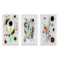 thumbnail image 2 of Designart "Ethereal Séance V" Modern Geometric Framed Wall Art Set Of 3 - White Abstract Frame Canvas Set For Living Room Decor, 2 of 6