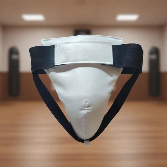 Zeiwohndc Premium Thicken Groin Cup PU Texture for Martial Art Athletes and Fighter