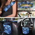 thumbnail image 4 of HUISEFOR Sea Turtle Car Seat Cover Full Set Suitable for Most Cars SUV Steering Wheel Cover Seat Belt Cover Garbage Can Air Vent Storage Bag Rear View Mirror Cover Car Coasters, 4 of 7