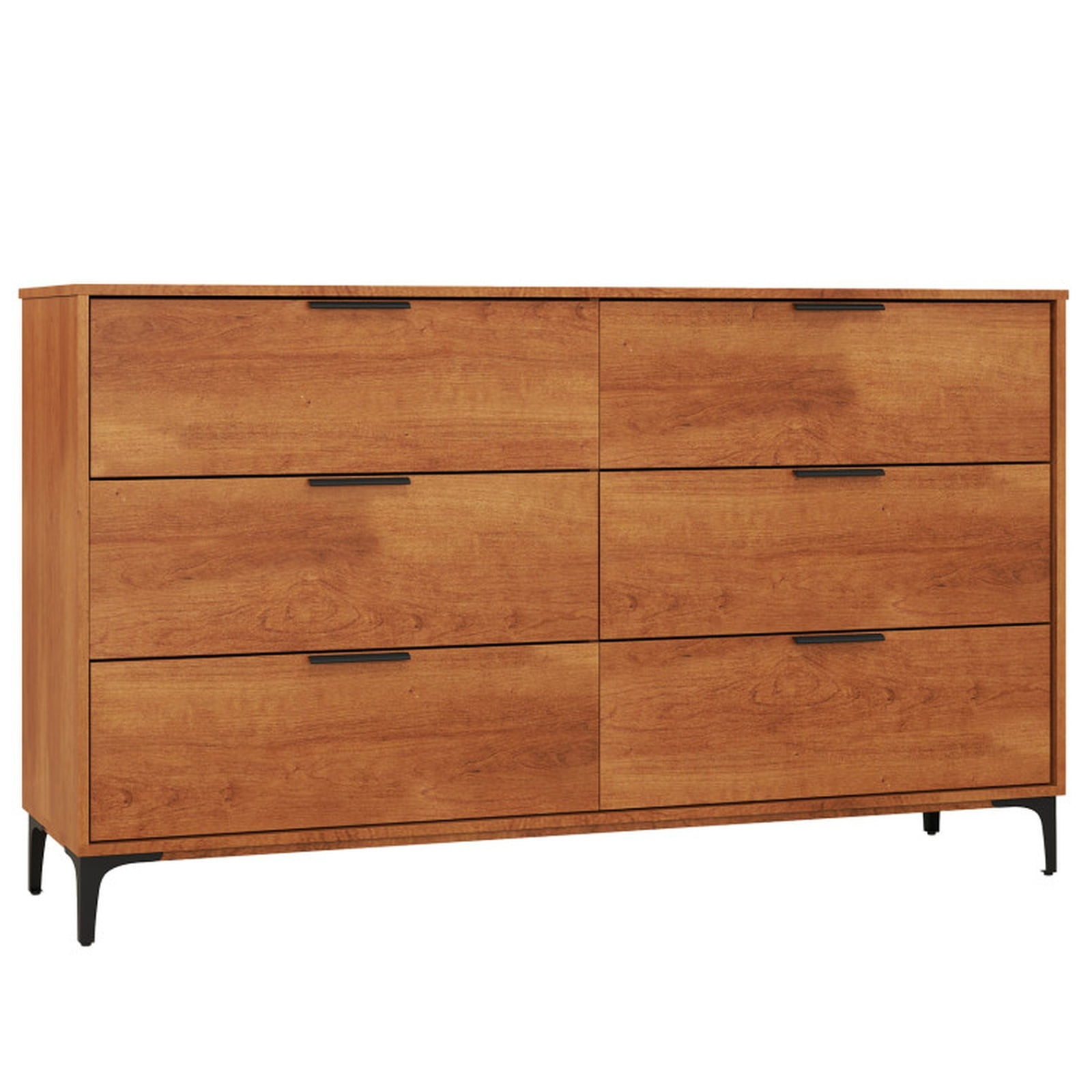 Furnibear 6 Drawer Dresser with Interlock System for Bedroom and Living Room Storage