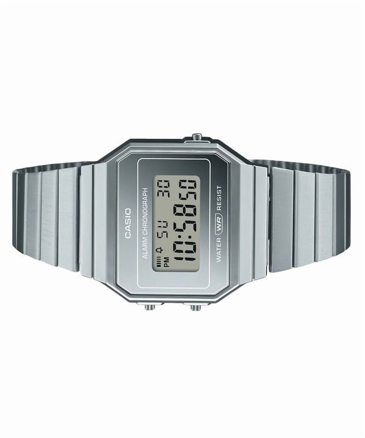Casio Unisex 21mm Vintage Stainless Steel Silver Wristwatch