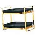thumbnail image 4 of GUOOL 2 Layer Storage Rack Counter Bathroom Shower Shelf Desktop Vanity Tray for Dark Green, 4 of 6