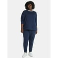 thumbnail image 3 of (2 pack) Terra & Sky Women's Plus Size Fleece Sweatshirt, Size 0X-5X, 3 of 6