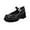 Matt Black, variant on Women's Mary Janes Oxfords Dress Platform high Heels Loafers Shoes for Office Lady
