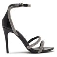 thumbnail image 3 of Lauren Lorraine Dria Rhinestone Open Toe Formal Ankle Strap Stiletto Prom Sandal (Black, 11), 3 of 5