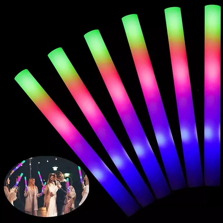 Bâtons Lumineux LED En Mousse – 40 Cm – Lot De 15 Ou 30 – Pour Soirée, Anniversaire, Mariage – Neuf – Fabriqué En Chine
