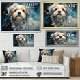 thumbnail image 4 of Designart "Serene Blue Shih Tzu" Animals Dog Floater Framed Wall Decor, 4 of 5