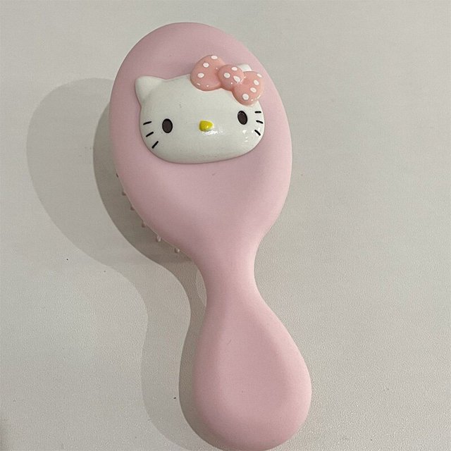 Peine de cojín de aire de dibujos animados para niñas, Hello Kitty, Kawaii, Kuromi, Cinnamoroll, muñeca de Anime, corazón, lindo, portátil, regalos