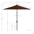 thumbnail image 5 of California Umbrella 9' Patio Umbrella in Terracotta, 5 of 5