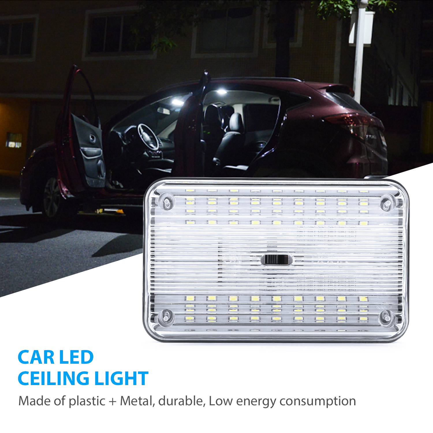 12V 36 LED Car Vehicle Interior Dome Roof Ceiling Reading Trunk Light Lamp