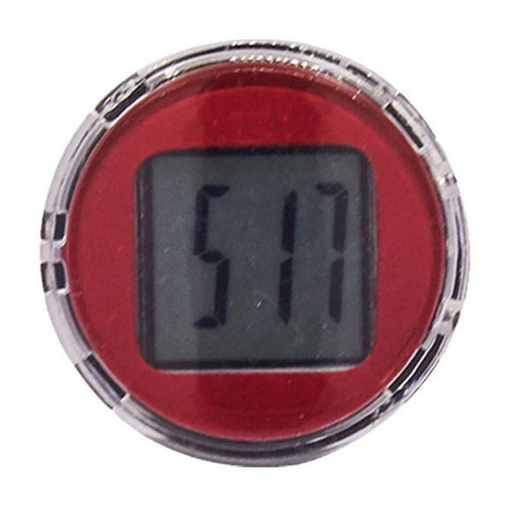 Mini Digital Clock for Motorcycle, Bike, Office or Locker: ABS Material, Waterproof, Shock & Vibration Proof, Displays Hours and Minutes
