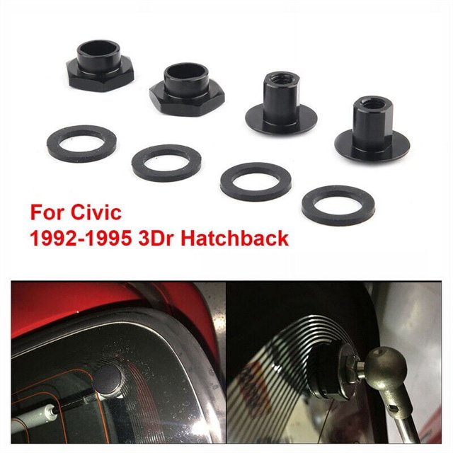 Kit de herrajes para patas traseras de vidrio negro para Honda Civic 3Dr Hatchback EG6 CRV 92-95 Excelente Rendimiento