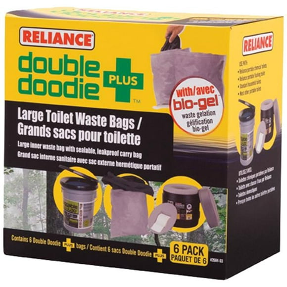Sportsmans Supply, Inc. 4004463 Sac de Toilette Double Usage avec Sac Bio-Gel 6 Pièces