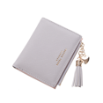 thumbnail image 1 of Solid Color Women Short Wallet Leather Button Love Coin Purse Lady Money Bag, 1 of 2