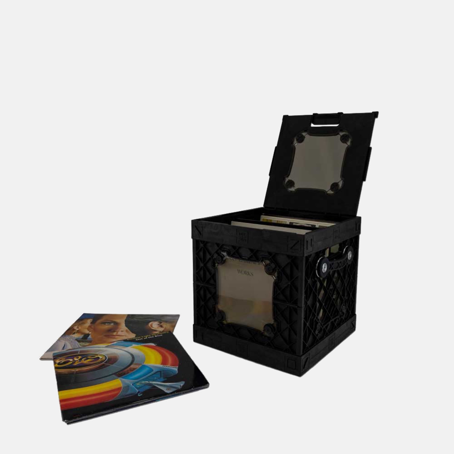 UbeCube CrateVinyl DJ - Vinyl Record Storage Crate with