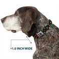 thumbnail image 6 of Buckle-Down Pet Collar, Dog Collar Metal Seatbelt Buckle, Palm Trees Black Multi Color, 15 to 24 Inches 1.0 Inch Wide, 6 of 8