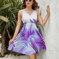 thumbnail image 3 of Purple Butterfly Sundress Sleeveless Dress Summer Women Clothes Dress for Women Dresses, 3 of 7