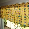 thumbnail image 2 of Cotton Window Valance Automobile Print 58 Inch Wide Cars and Trucks Yellow, 2 of 3