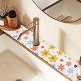 thumbnail image 2 of Yayeee Faucet Mat for Kitchen Sink 14.7" Diatomite Long Splash Guard Pad, Colorful Retro Floral, 2 of 7