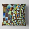 thumbnail image 2 of Designart Fractal Geometric Ornament Design - Contemporary Throw Pillow - 16x16, 2 of 5