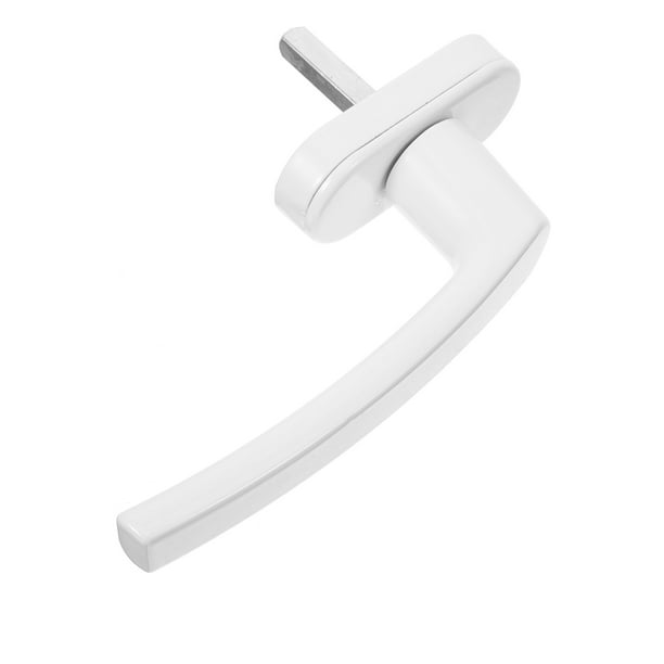 Manilla interior para ventana: Manilla universal oscilobatiente para puertas, compatible con herrajes exteriores. Tirador exterior con llave.