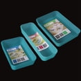 thumbnail image 3 of Bangcool Desk Drawer Organizers Plastic 3PCS Wide Drawer Storage Bins Vanity Drawer Trays, 3 of 10