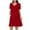 Red, variant on FAIWAD Maternity Tiered Dresses Short Sleeve V-Neck Casual Loose Button Down Ruffle Dresses Pregnancy Clothes