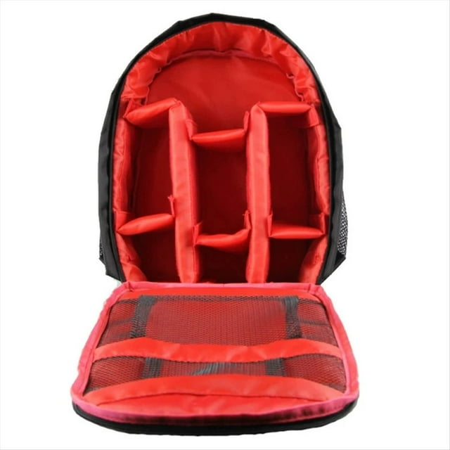 Sac à Dos Multifonction pour Appareil Photo Numérique, Imperméable, pour l'Extérieur, Sac pour Appareil Photo Reflex Numérique, Pochette pour Objectif, Sac pour Appareil Photo Reflex Numérique Rouge, 1 x Sac pour Appareil Photo, Rouge