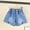 E Pink, variant on NAISIBABY Girls Denim Shorts 6 T, Pull-On Elastic Waist Hearts Trendy Casual Shorts White (2-7T)