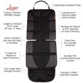 thumbnail image 4 of Lusso Gear | Car Seat Protector | Thick Padding, Durable, Waterproof PVC Leather | X-Large, Black with Red Stitching, 4 of 6