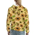 thumbnail image 7 of Lsque Sunflowers Pattern Casual Women's Hoodie,Hooded Sweatshirt with Kangaroo Pocket,Pullover Hoodie with Eye-catching Drawstrings-Large, 7 of 7